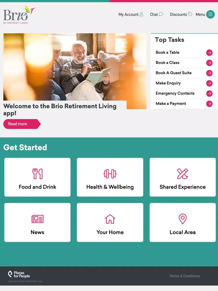 ภาพหน้าจอของ My Brio Retirement iPad 