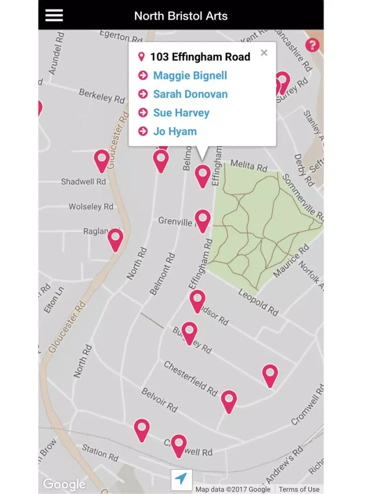 North Bristol Art Trail iPad  Ekran Görüntüleri