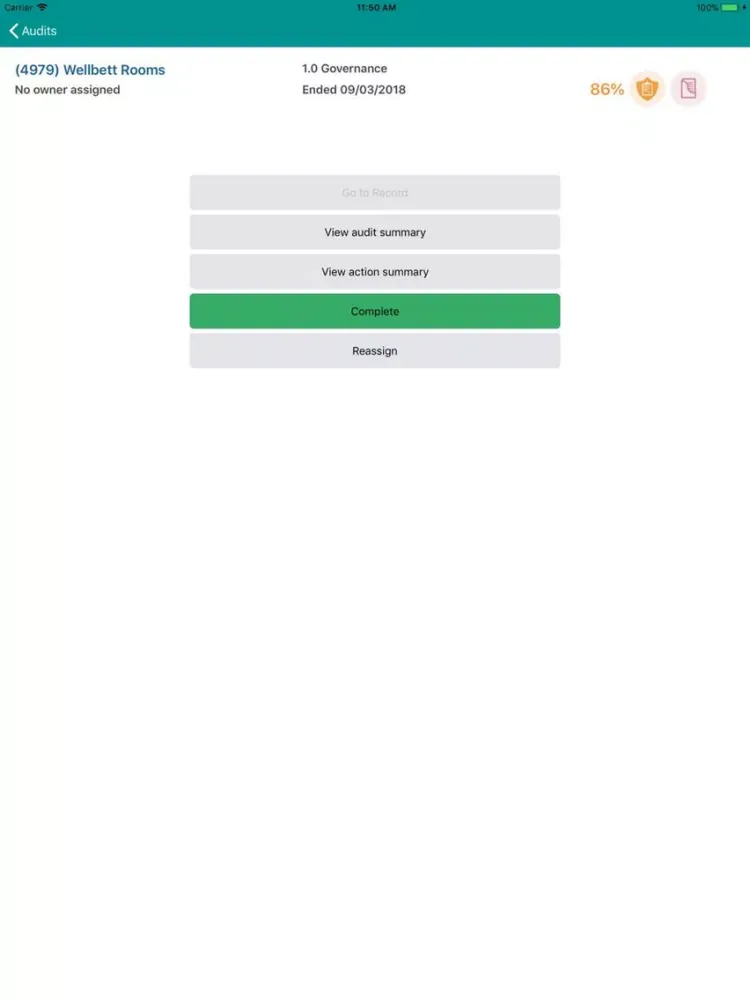 MyAudit iPad  স্ক্রিনশট