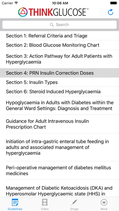 Скриншоты GSTT Think Glucose