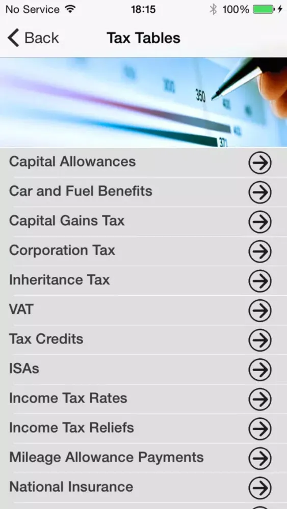 Captures d'écran de Lyon Griffiths Tax Tools UK