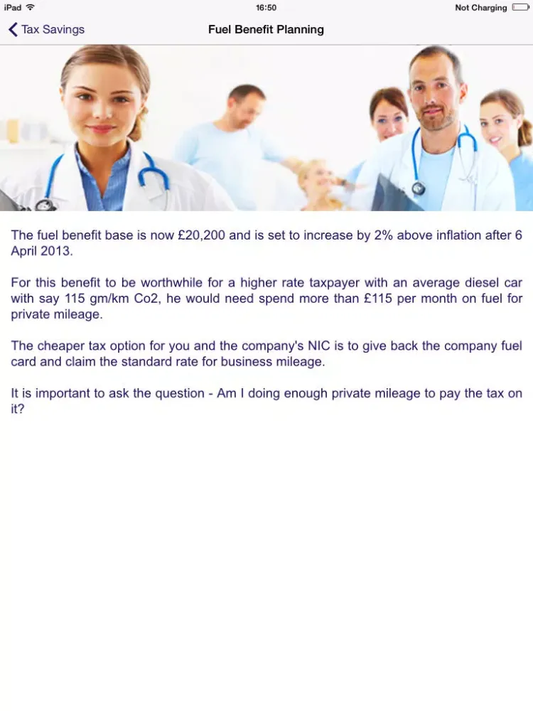 Tangkapan skrin Moore and Smalley Chartered Accountants UK iPad 
