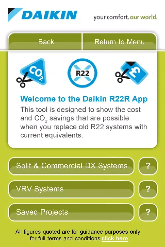 صور Daikin UK R22 Replacement Savings Calculator