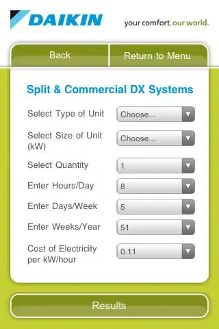 صور Daikin UK R22 Replacement Savings Calculator