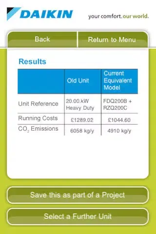 صور Daikin UK R22 Replacement Savings Calculator