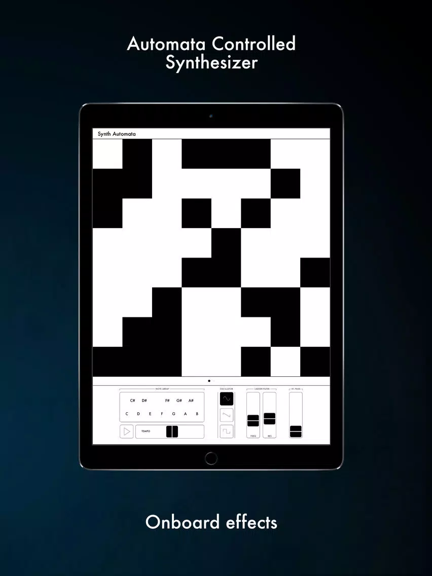 Synth Automata - Automata Controlled Synthesizer iPad  스크린샷