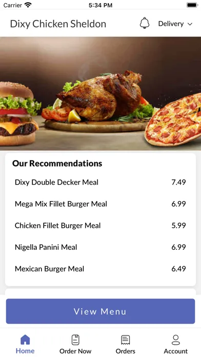 Dixy Chicken Sheldon. Ekran Görüntüleri