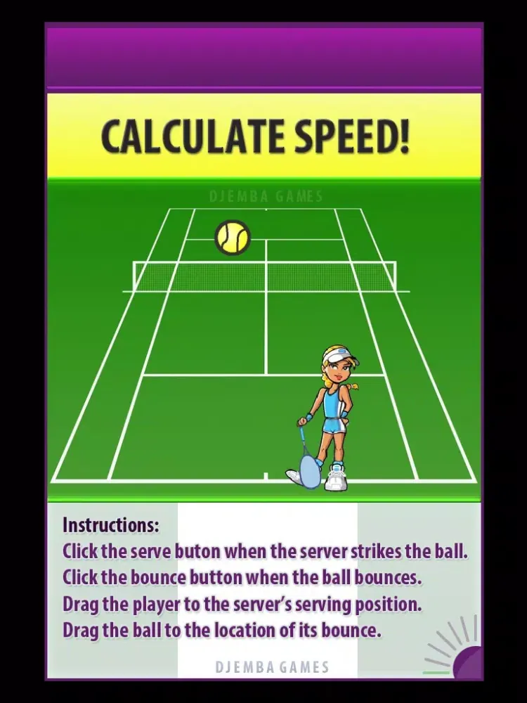 Tennis Serve Speed iPad  Screenshots