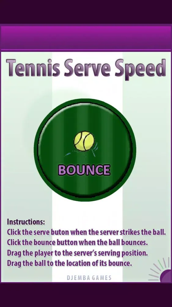 Tennis Serve Speed Screenshots