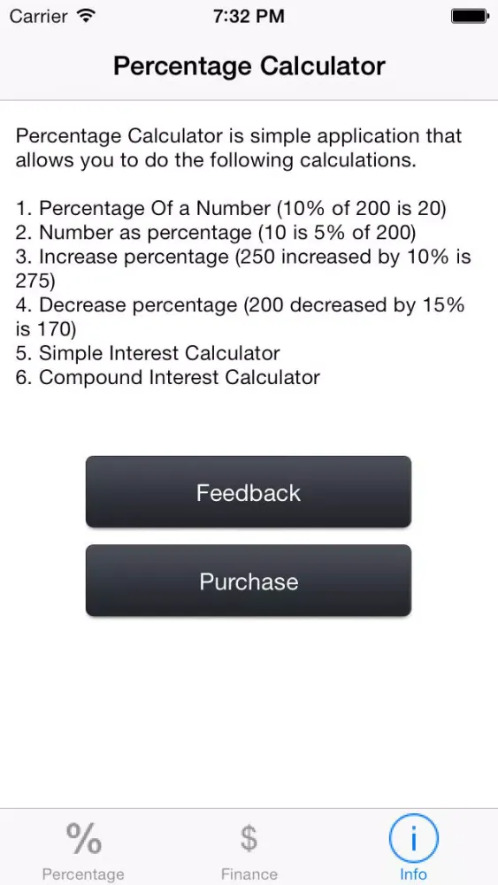 Percentage Calculator 2014 Free স্ক্রিনশট
