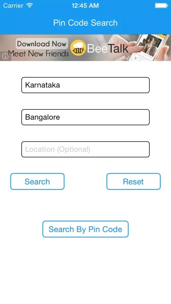 Zrzuty ekranu India Pin Code Finder