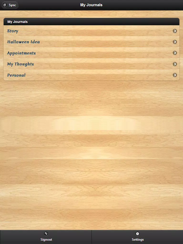 My Journal Diary uptothesky iPad  Screenshots