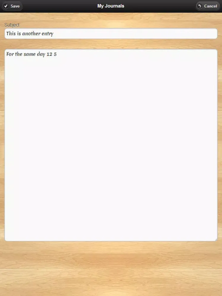 My Journal Diary uptothesky iPad 應用截圖