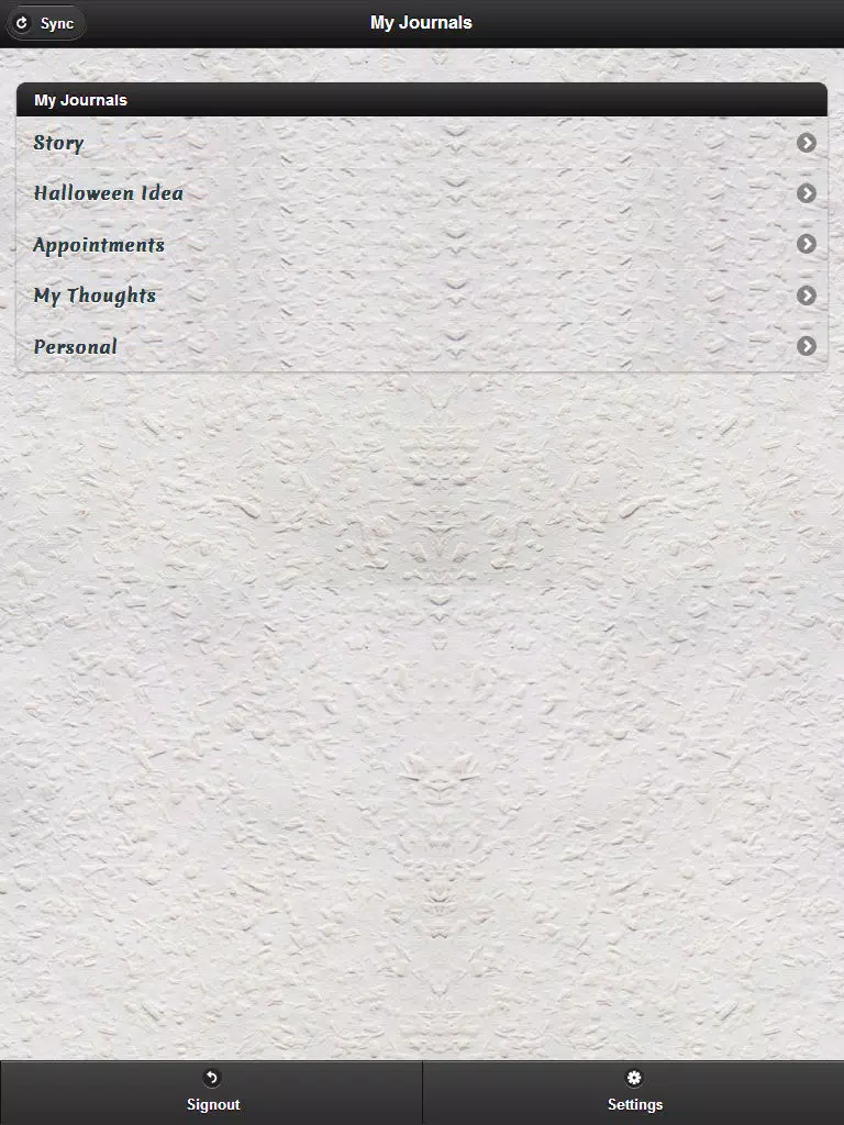 My Journal Diary uptothesky iPad  Screenshots