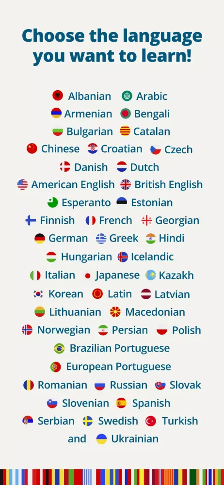 Qlango: Learn 45 languages Screenshots