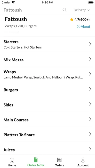 Screenshot di Fattoush Cardiff