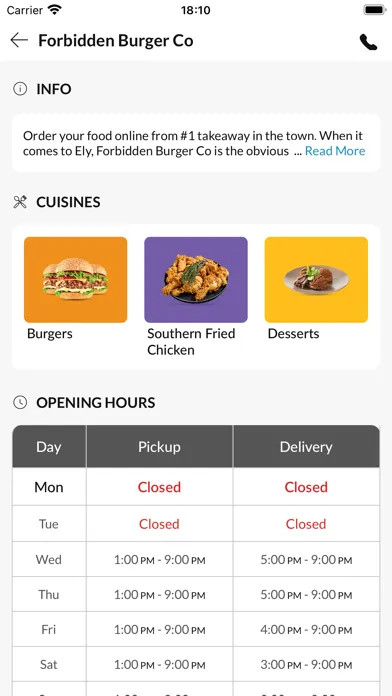 Forbidden Burger Co应用截图