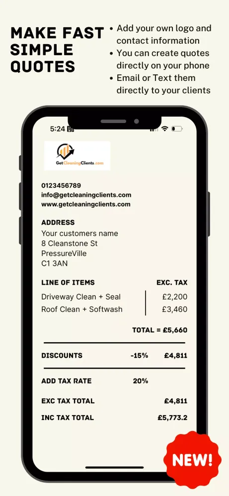 Captures d'écran de Pressure Washing Calculator