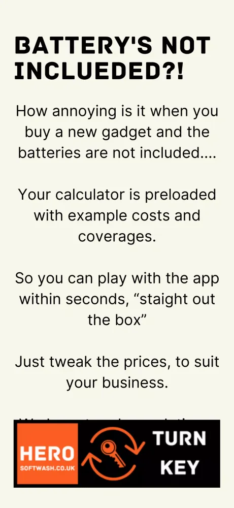 Captures d'écran de Pressure Washing Calculator