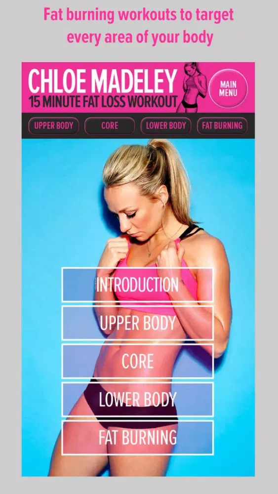 Chloe Madeley 15 Minute Fat Loss Workout應用截圖
