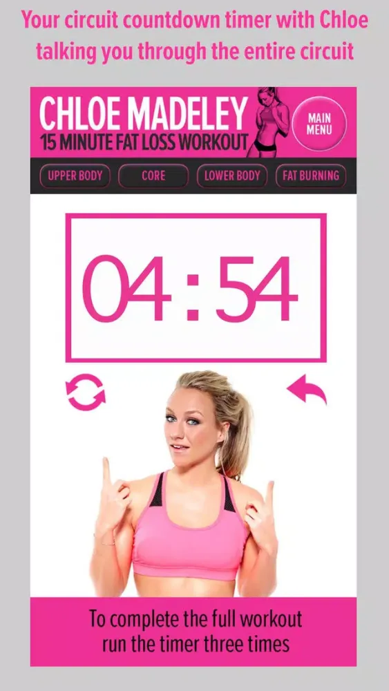 Chloe Madeley 15 Minute Fat Loss Workout應用截圖