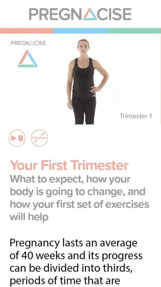 Скриншоты Pregnacise - Pregnancy Exercise App - Stay Fit & Healthy While Pregnant