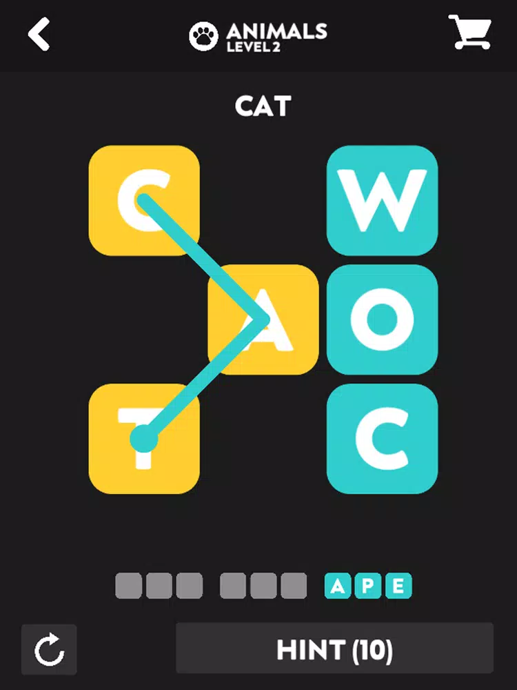WORD LINES - Hidden Words Game iPad  Screenshots