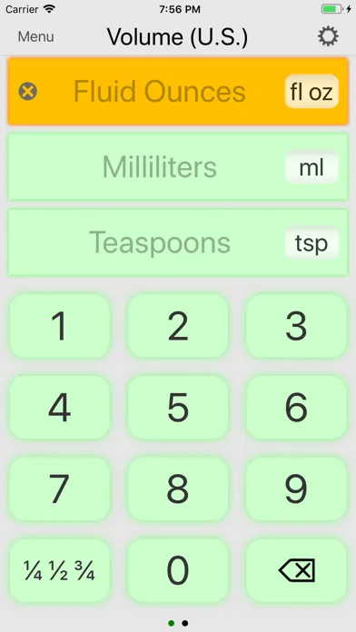 Zrzuty ekranu Cook's Convertor