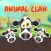 Animal Clan Cow Stickers