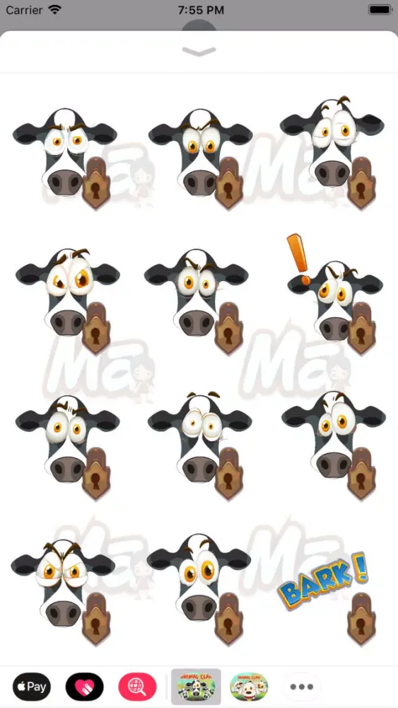 Animal Clan Cow Stickers Screenshots