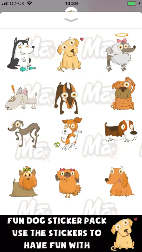 ภาพหน้าจอของ My Dog Stickers