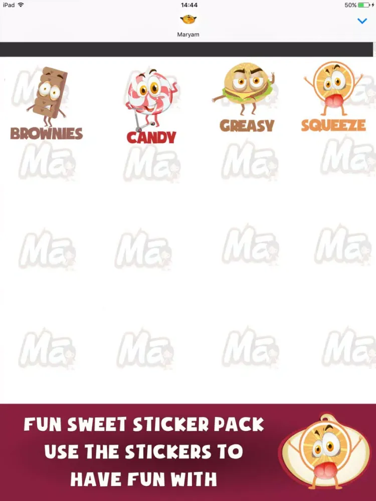 Sweet Sweety Stickers iPad  سکرین شاٹس