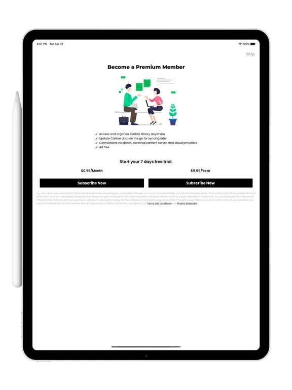 Calibre Companion iPad  স্ক্রিনশট