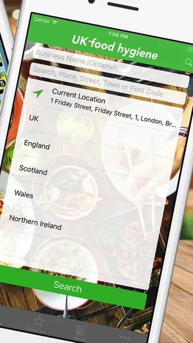 UK Food Hygiene Ratings سکرین شاٹس