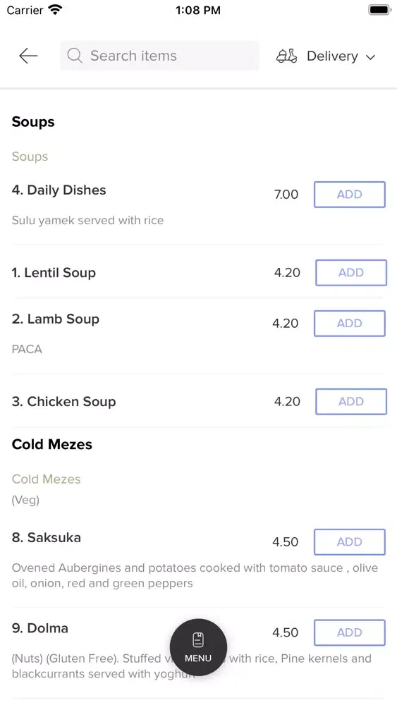 Nazar Restaurant And Takeaway. Screenshots