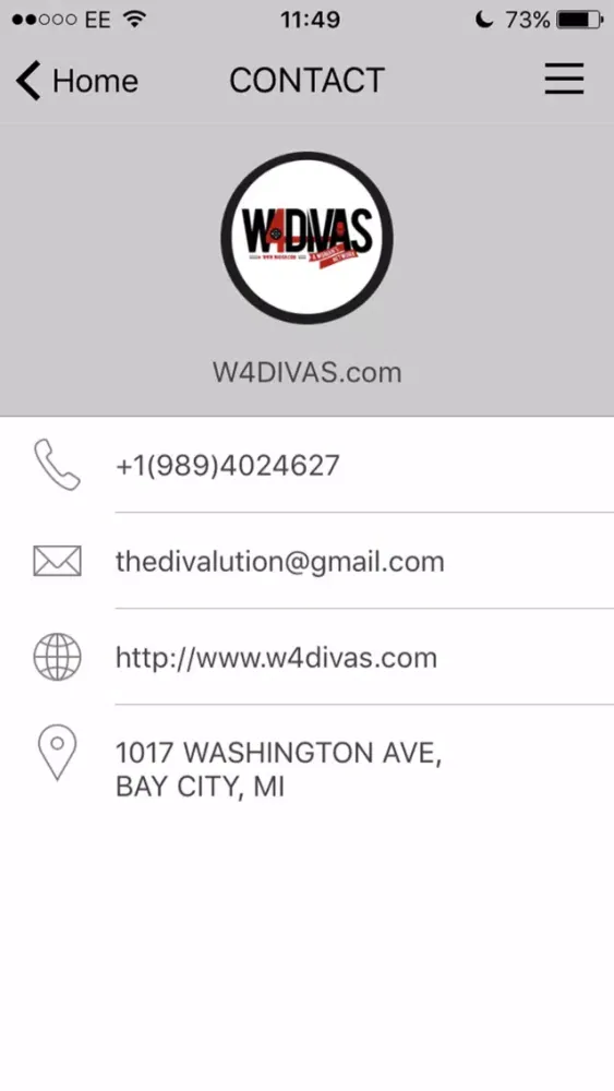 Zrzuty ekranu W4DIVAS Woman's Network