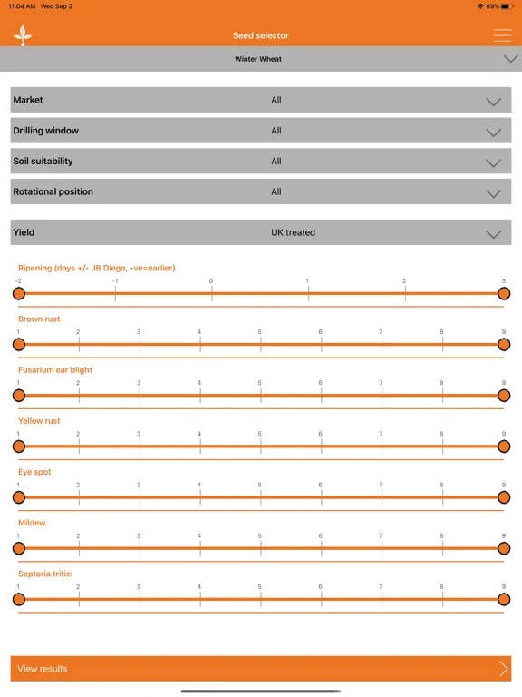 Capturas de tela do Openfield Insight iPad 