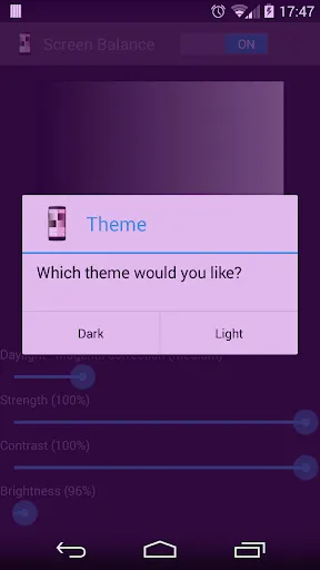 Screenshot di Screen Balance