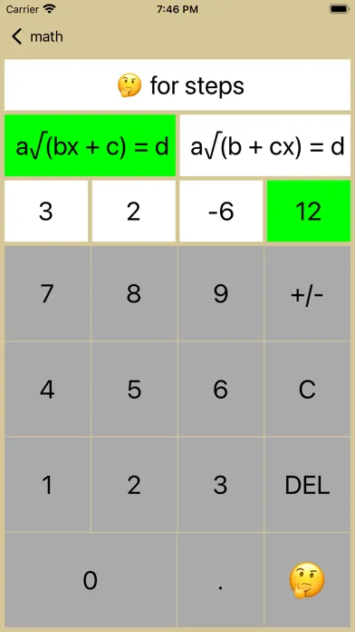 Captures d'écran de 20/20 Radical Equations