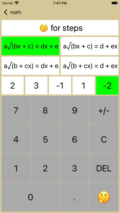 Captures d'écran de 20/20 Radical Equations