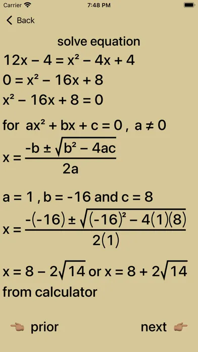 Captures d'écran de 20/20 Radical Equations