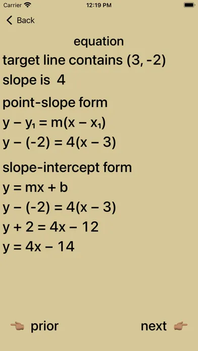 20/20 Straight Line Equations Screenshots