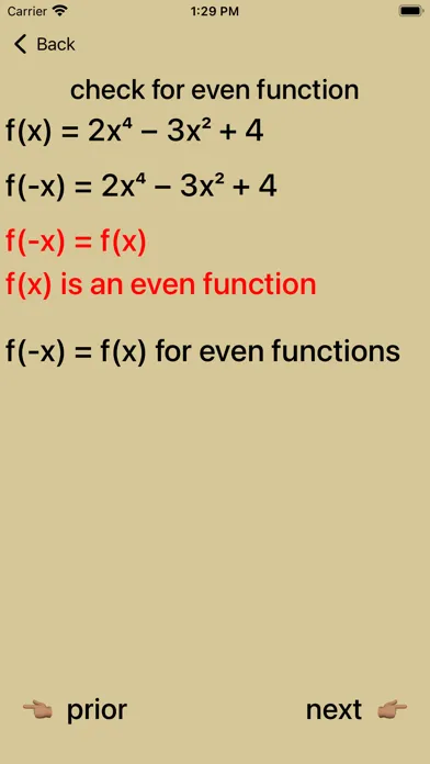 Even and Odd Polynomials Screenshots