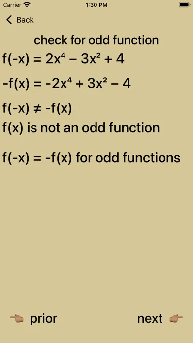 Even and Odd Polynomials Screenshots