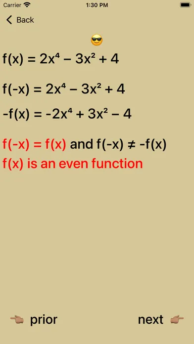 Even and Odd Polynomials Screenshots