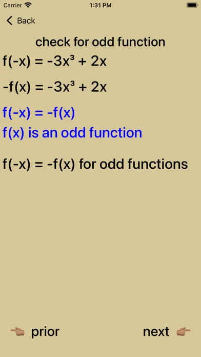 Even and Odd Polynomials Screenshots