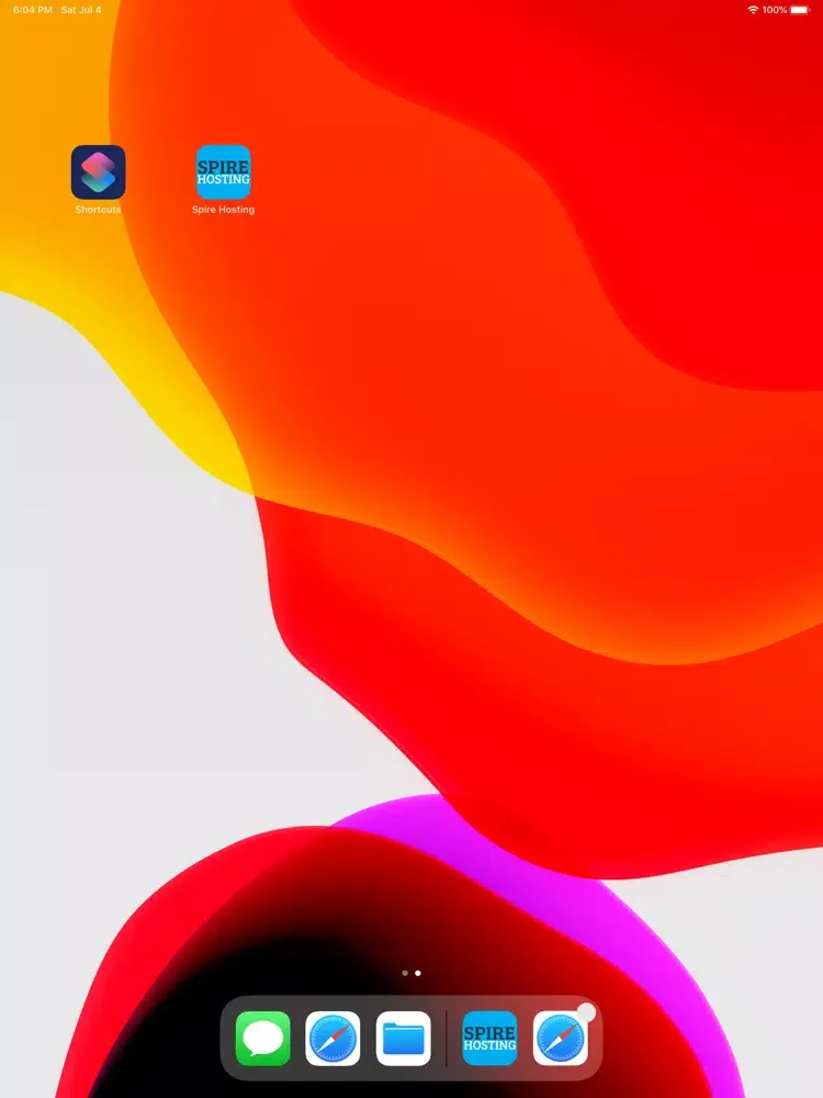 Spire Hosting iPad  Screenshots