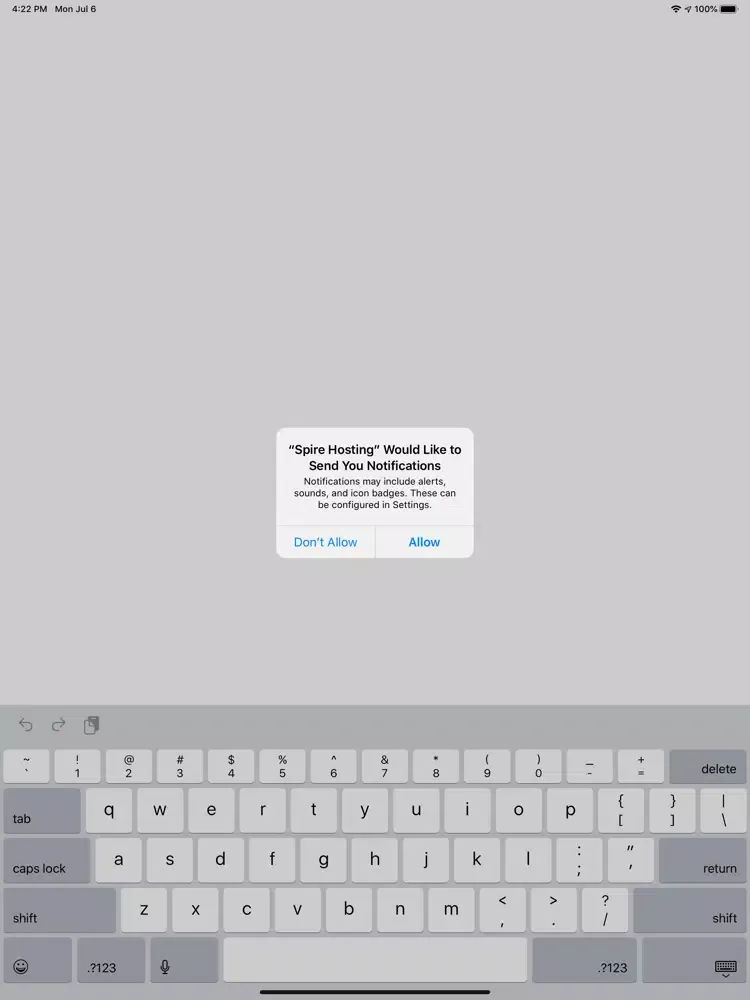Spire Hosting iPad  Screenshots