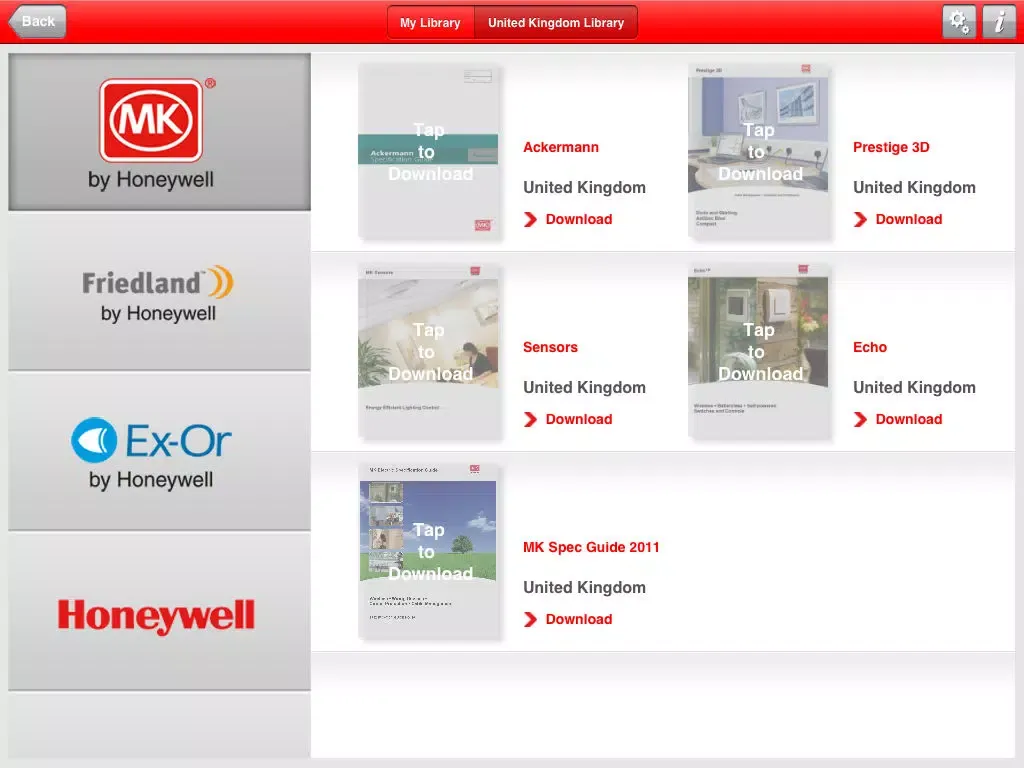 Скриншоты Honeywell ED&S Library iPad 