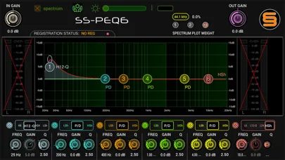 SS-PEQ6 6 Band Parametric EQ Ekran Görüntüleri